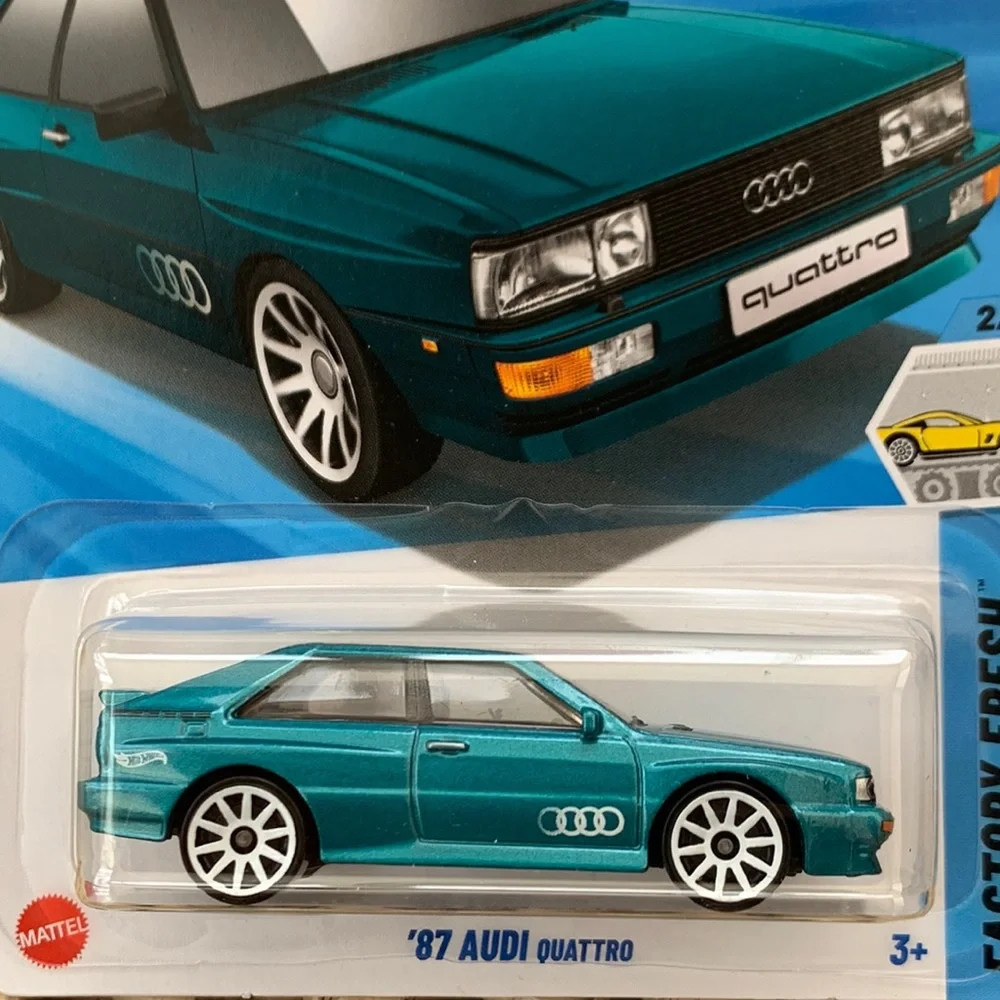 Hot Wheels 1987 Audi Quattro 1980s Diecast 80s Green Car Hotwheels Mattel 2025 🆕